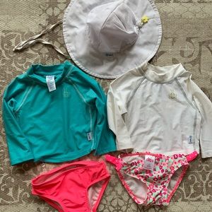 Baby girl swimsuit lot. Size 12-18 mo.